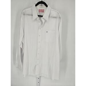 Nita Fashion Men's Hand Tailored Long Sleeve Button-Up Dress Shirt Size XXL